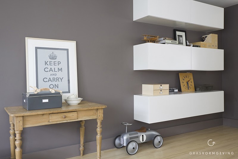 Kitchen unit goes stylish livingroom storage/shelving unit ~ Get Home Decorating