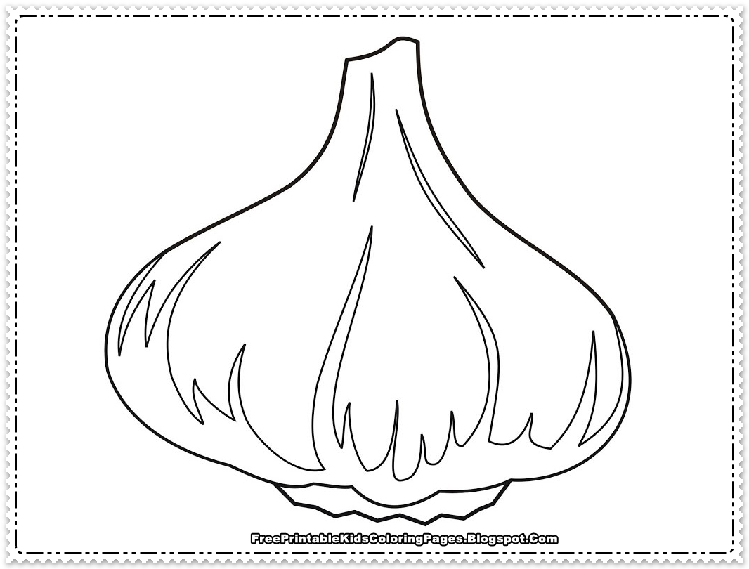 Onions Printable Kids Coloring Pages - Free Printable Kids Coloring Pages