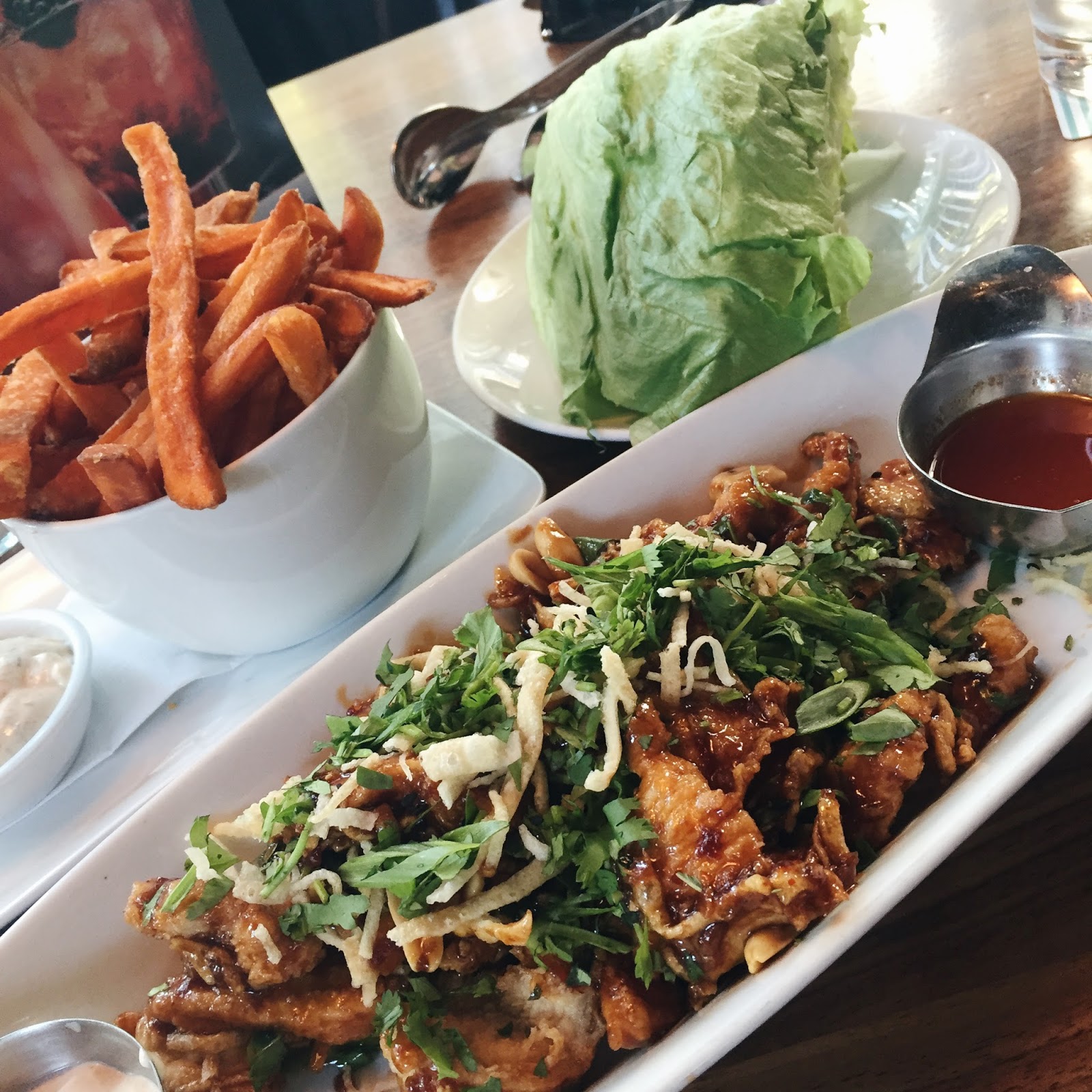 szechuan chicken lettuce wraps cactus club
