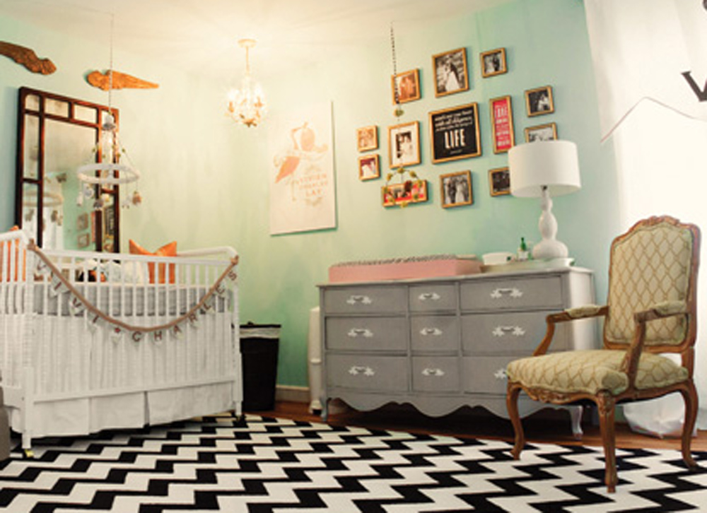 WallFry Wall Art for Small Fry Chevron Nursery Design