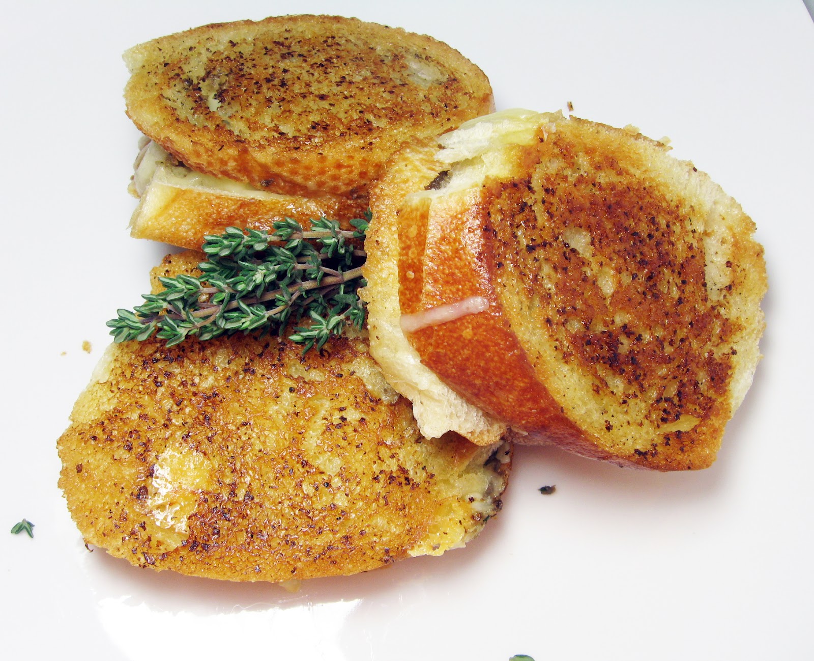 Burp! Recipes Truffle Butter Grilled Cheese with Fontina and Duxelle