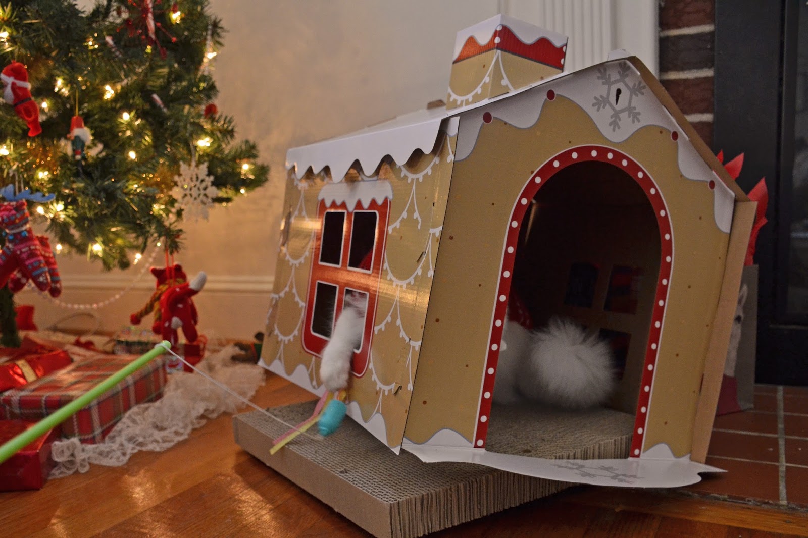 They have so much fun running in and out of it, and knocking it over!