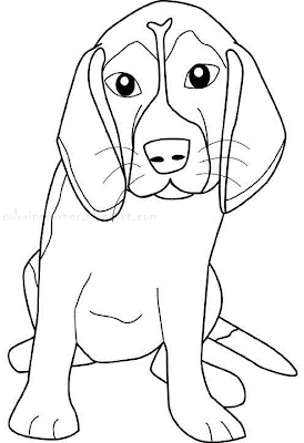 Beagle Dog Coloring Pages