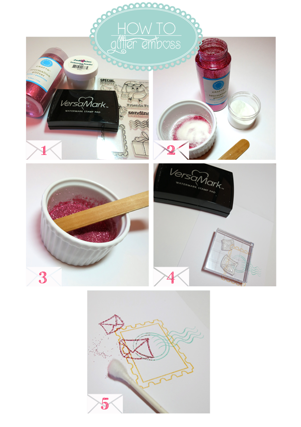 Emily Branch Designs Branch Out. Glitter Embossing Your Cards with