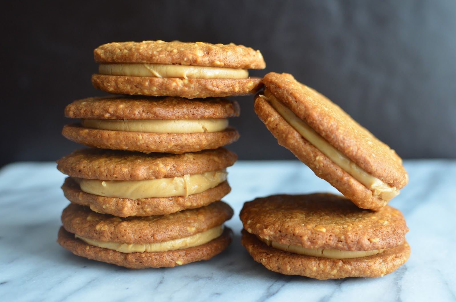 Playing with Flour Peanut butter sandwich cookies
