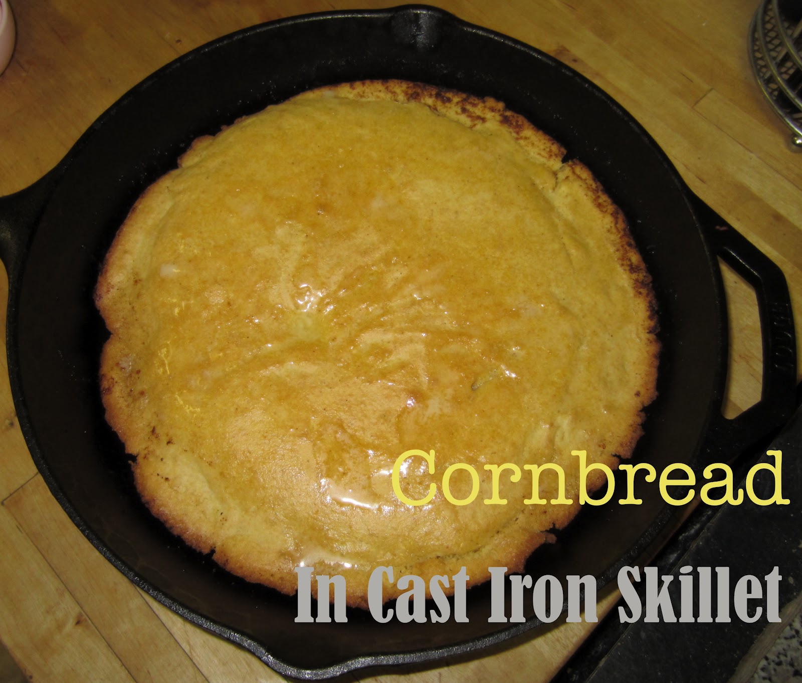 SugarCoated Delights Cornbread In Cast Iron Skillet