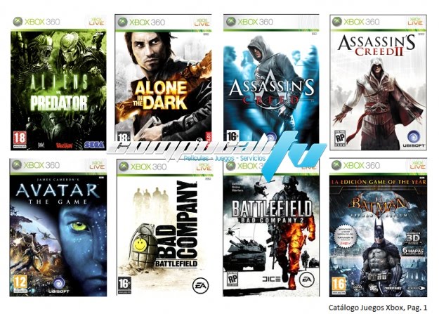 LOS JUEGOS DE XBOX360 los juegos de xbox360: