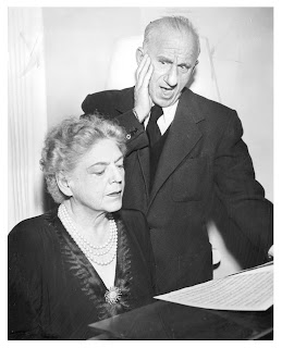 Jimmy Durante and Ethel Barrymore, 1954