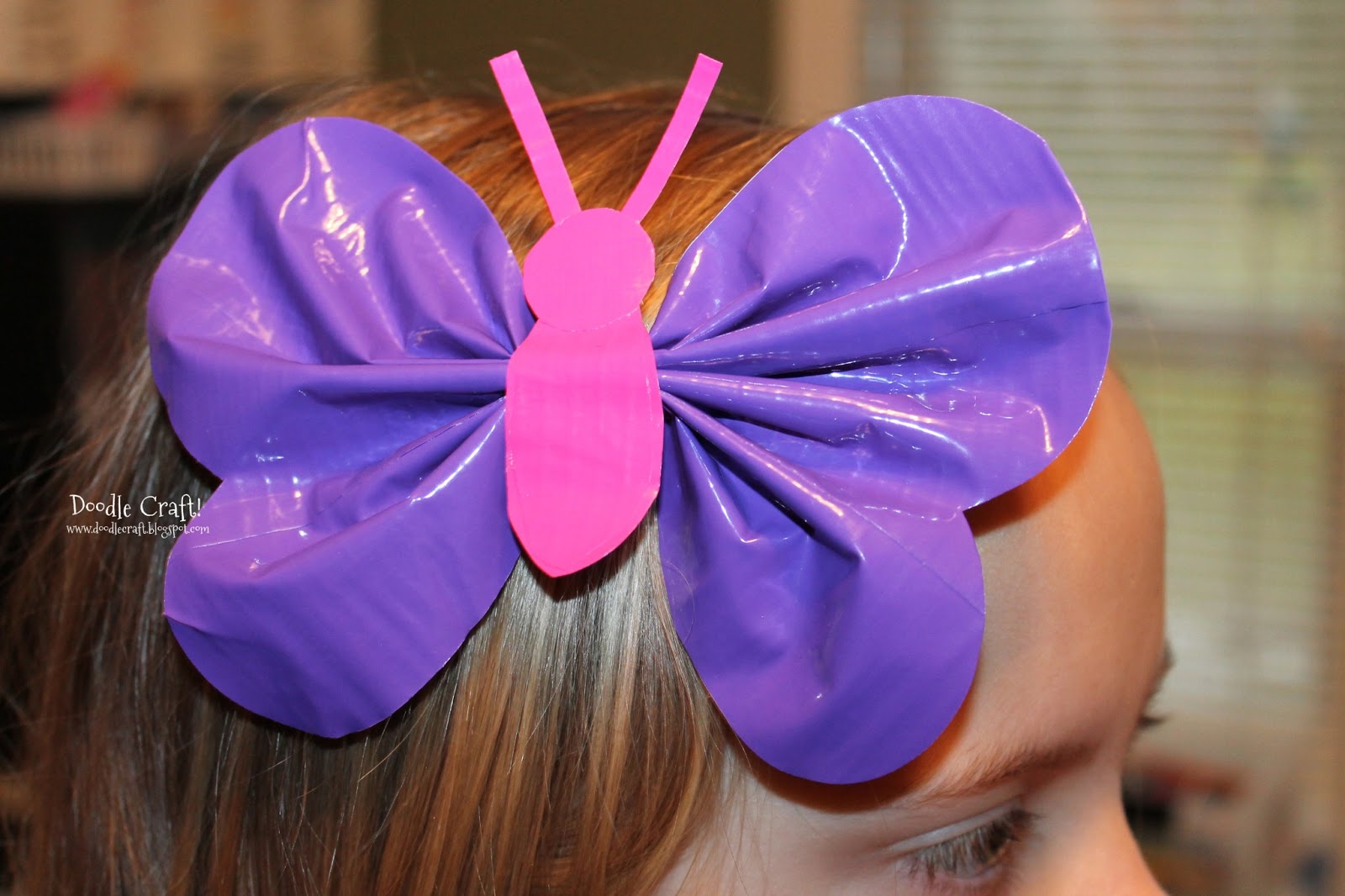 Doodlecraft Butterfly Duct Tape Hairbow!