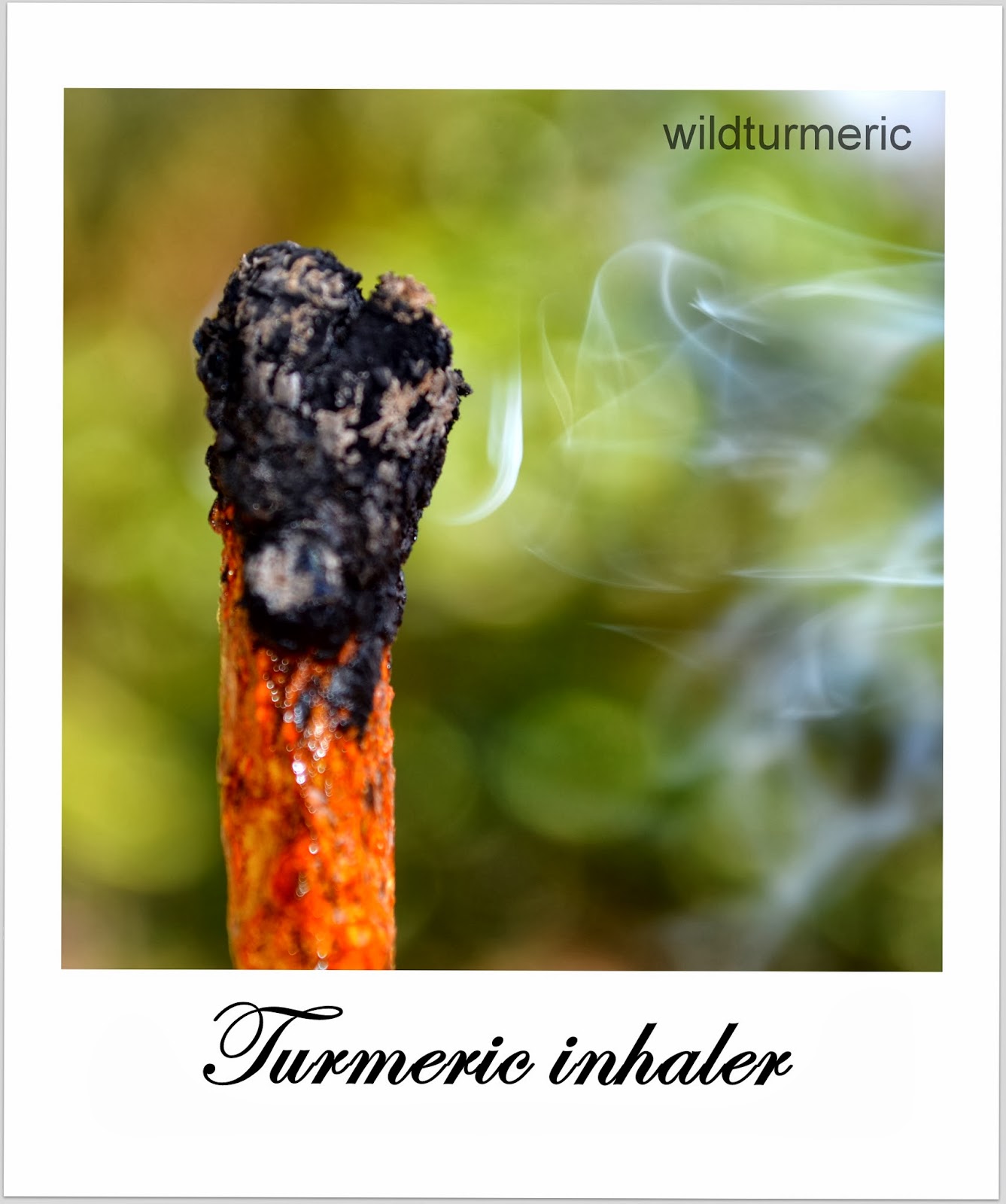 wildturmeric Turmeric Inhaler/ Turmeric Smoke Inhalation Home Remedy