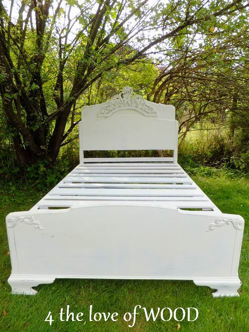 4 the love of wood UPDATING A VINTAGE BED FRAME