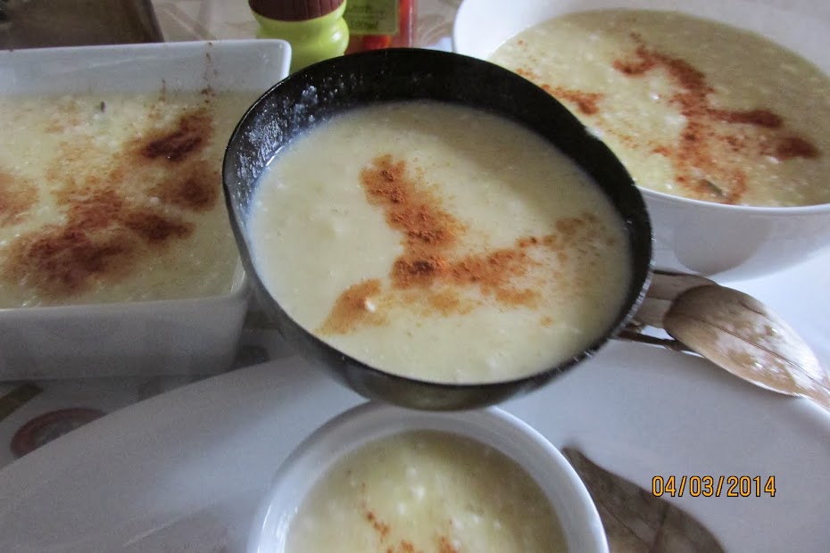 MINGAU DE MILHO FRESCO COM COCO E FARINHA DE TAPIOCA