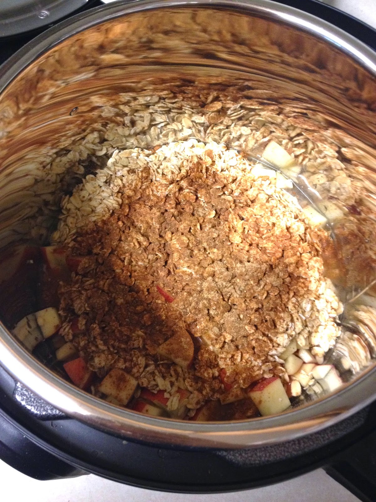 Amy's Nutritarian Kitchen Apple Pie Oatmeal in the Pressure Cooker