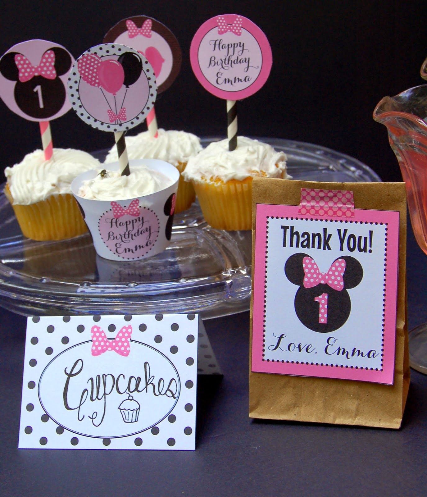 PaperLark Studio New Blog Design + New Minnie Mouse Party Package