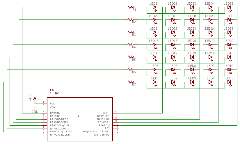 UNA MATRIZ CON LEDS una matriz con leds: