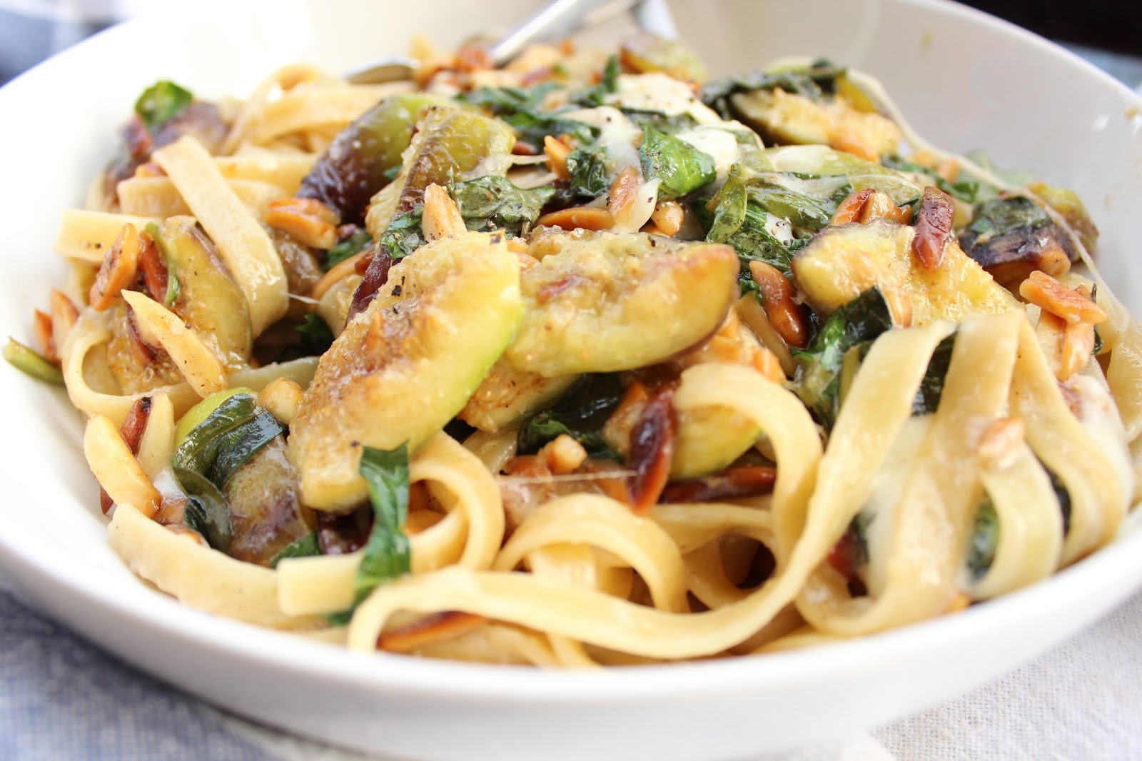 Martha Chartreuse Recipe {Fresh Fig + Toasted Almond Pasta}