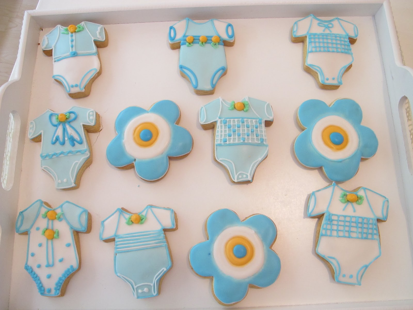 konsept pasta Erkek bebek body kurabiyeleri