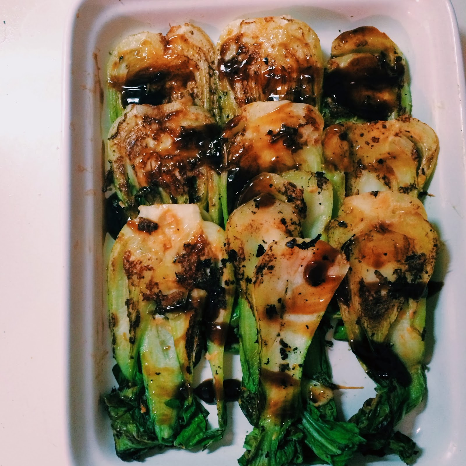 Pan Roasted Bok Choy by Rachel Chef Us