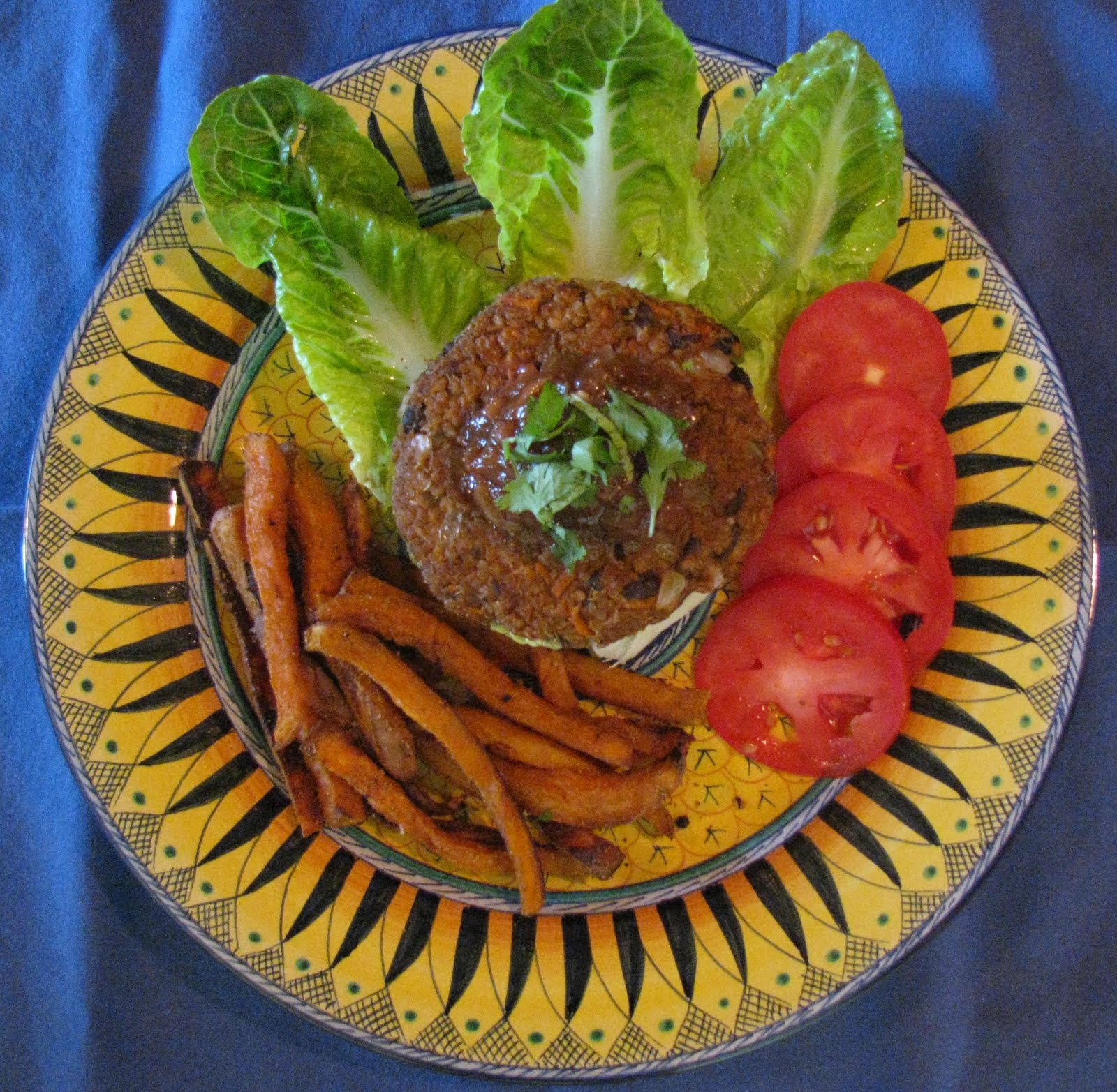 SkinnyPlus Sweet Potato, Black Bean & Quinoa Burgers
