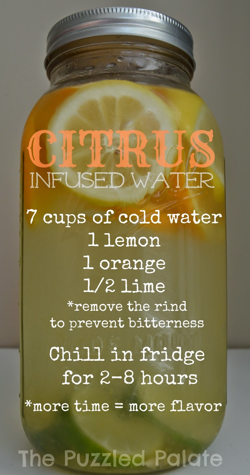 The Puzzled Palate Simple Infused Water Recipes Berry & Citrus