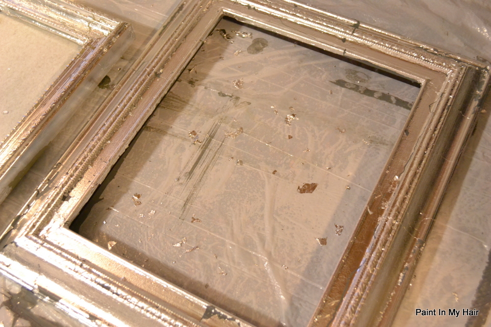 Paint in my hair Tutorial Vintage Gilded Picture Frames