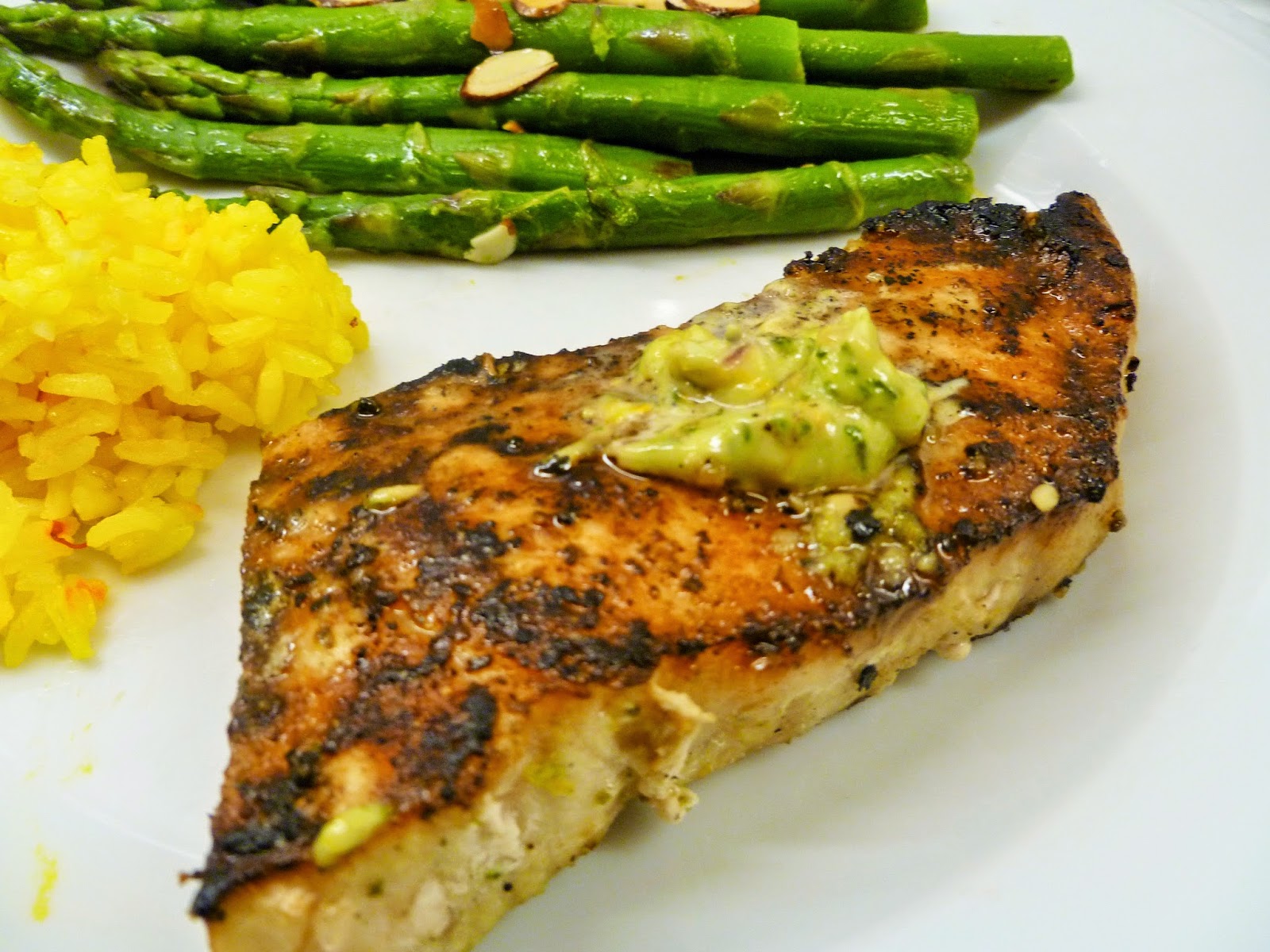 Lindaraxa Grilled Swordfish With Orange Lime Pesto