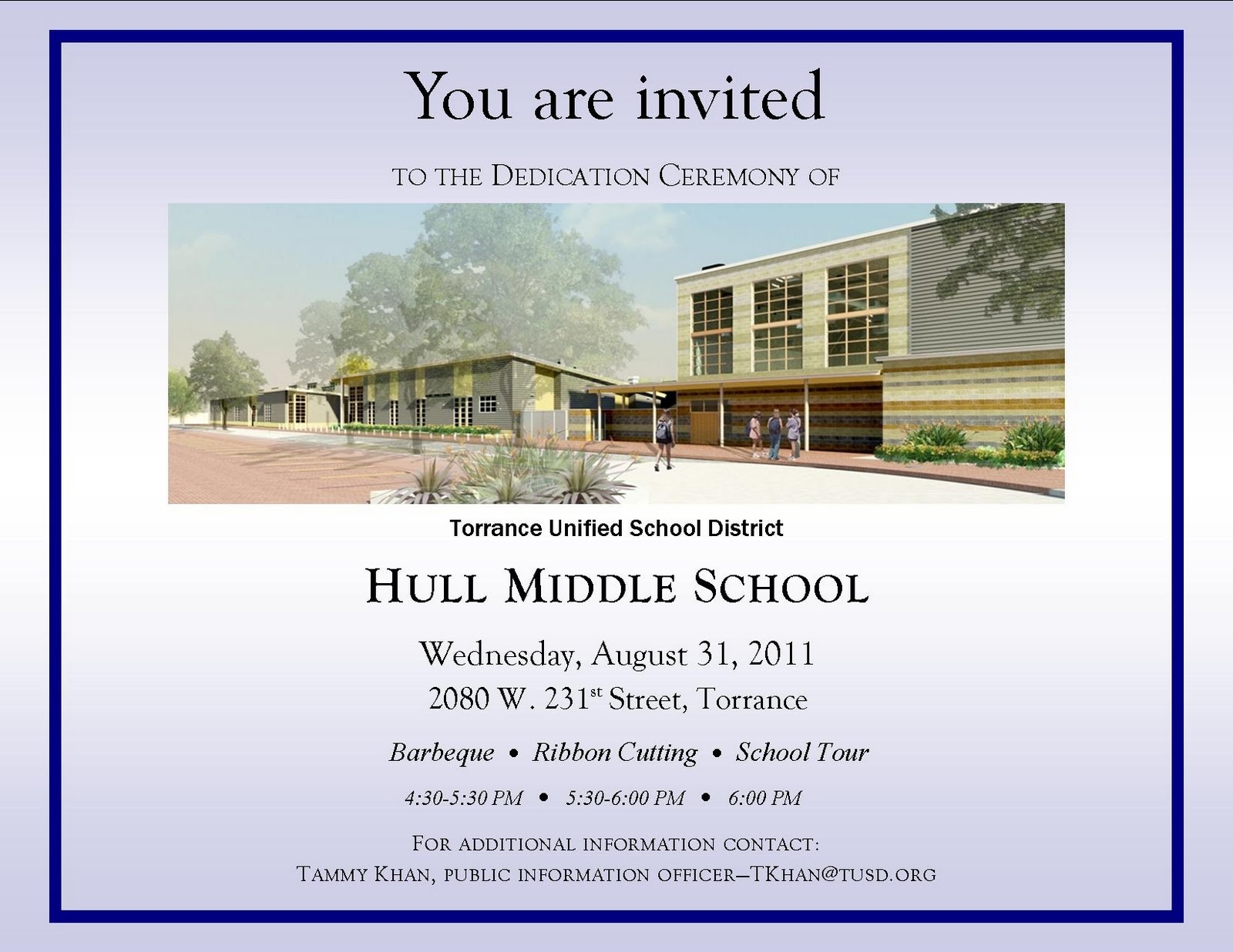 Hull Middle School Dedication