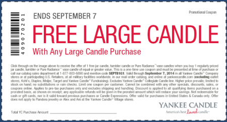 Yankee candle coupon codes
