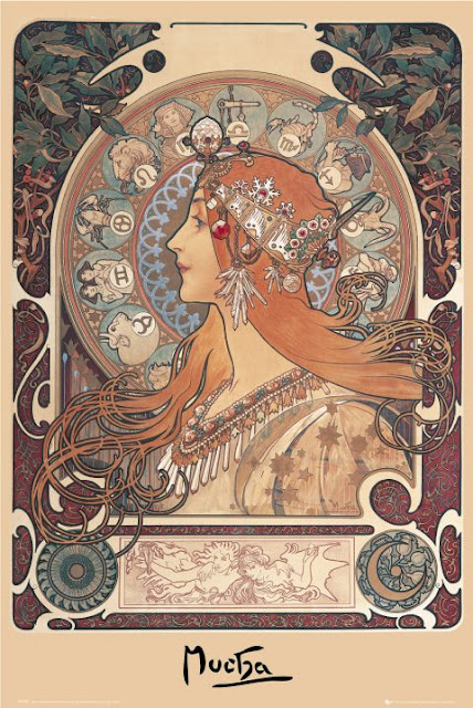 Zodiaco, Alfons Mucha (1896-1897)
