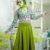 Baju Muslim P.n Fashion Gamis 0744 - Hijau