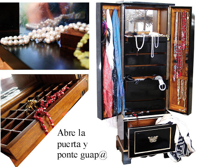 mueble para guardar cinturones, ropa, joyas muebles orientales