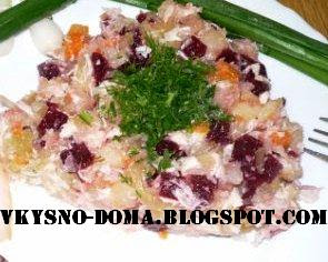 Винегрет с курицей
