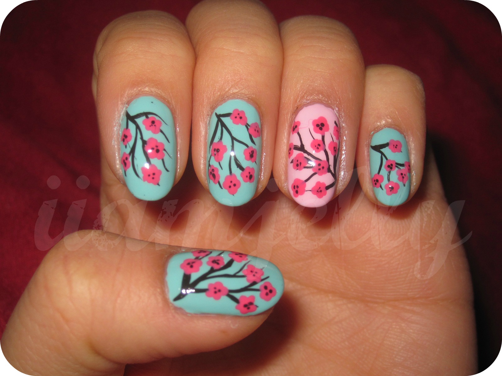 Jelly's Nails Arizona Green Tea Inspired Nails!