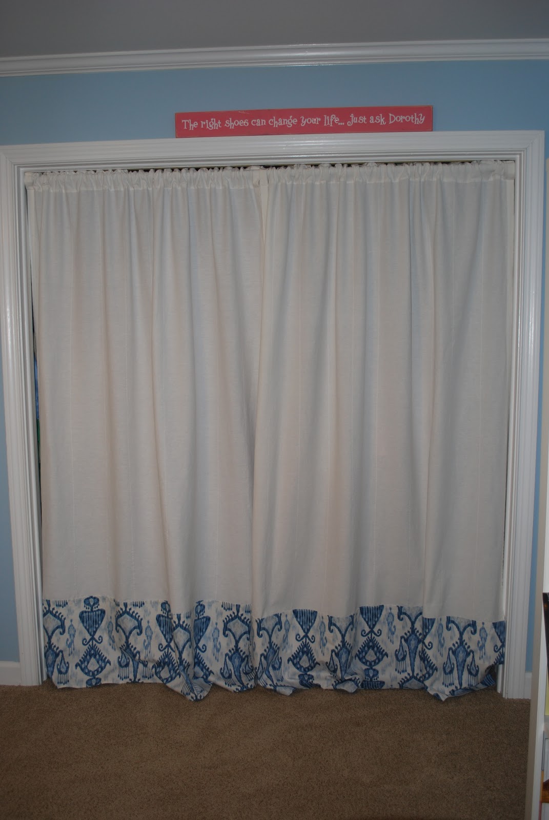 this happy life No Sew Closet Curtain