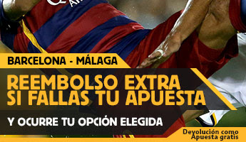betfair reembolso 25 euros Liga bbva Barcelona vs Malaga 29 agosto betfair reembolso 25 euros Liga bbva Barcelona vs Malaga 29 agosto