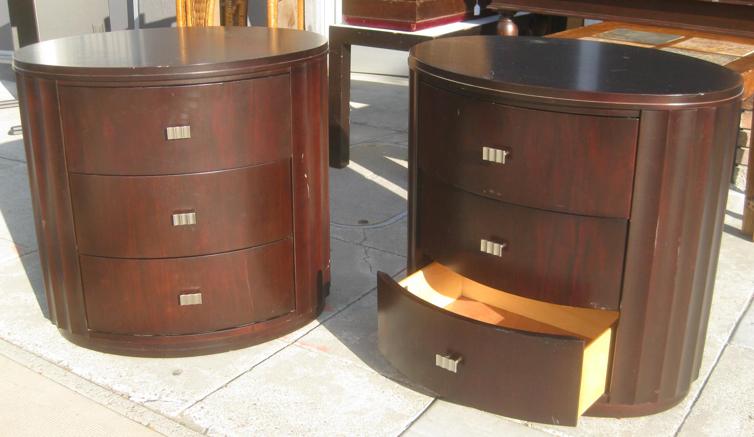 UHURU FURNITURE & COLLECTIBLES: SOLD - Pair of Night Stands with