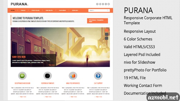 Purana – Responsive Corporate HTML Template