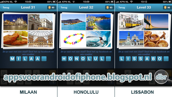 quiz level 91 t m 106 vind hieronder de antwoorden van level 31 t m 60