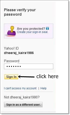 how do i change my security questions on yahoo mail