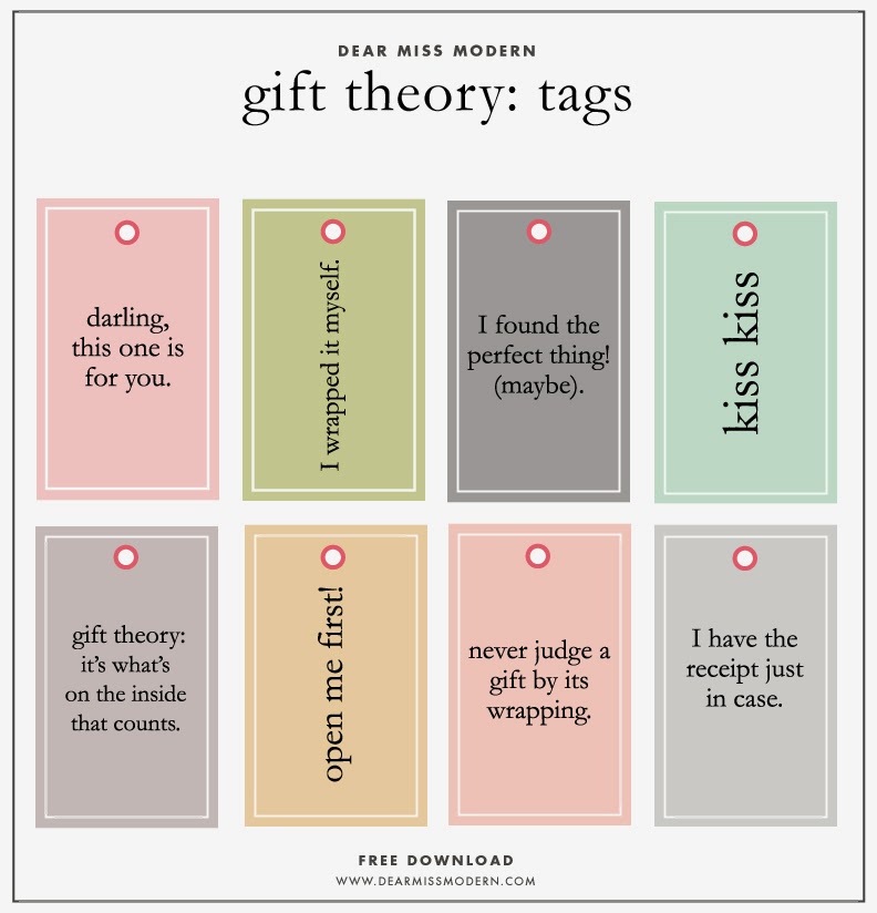 KEEP CALM AND CARRY ON: The Best Free Gift Tag Printables
