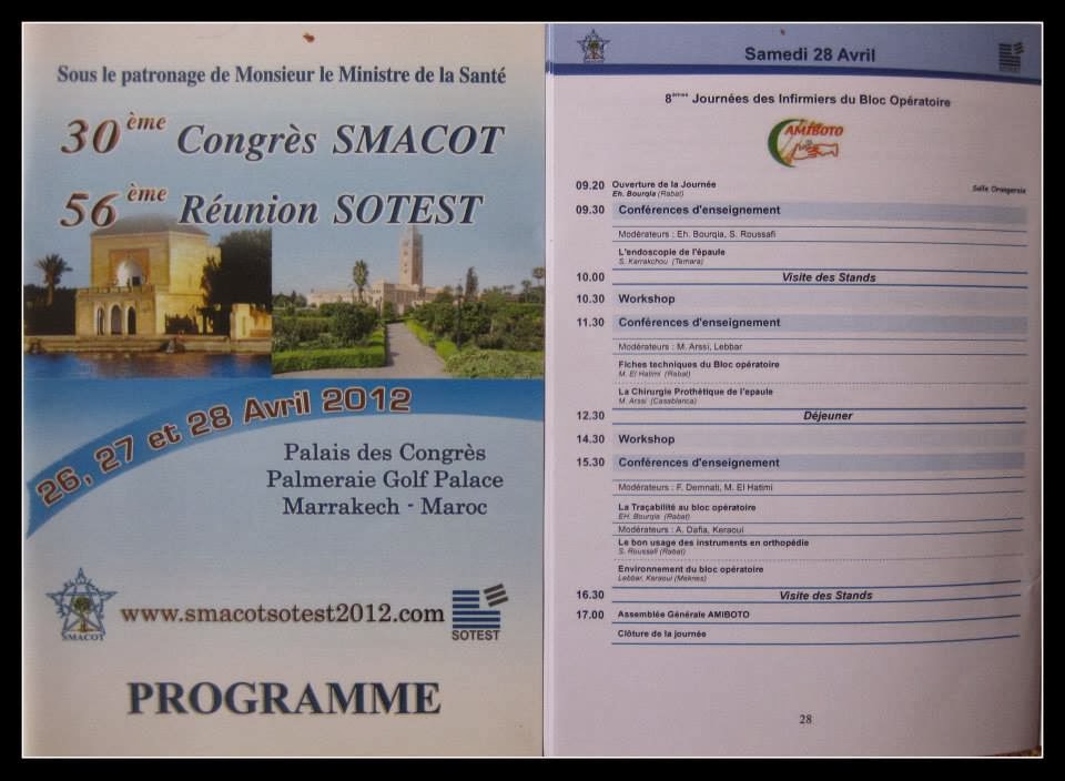 PROGRAMME CONGRE 2O12