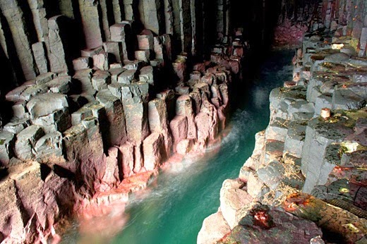 Fingal’s Cave on the island of Staffa in Scotland