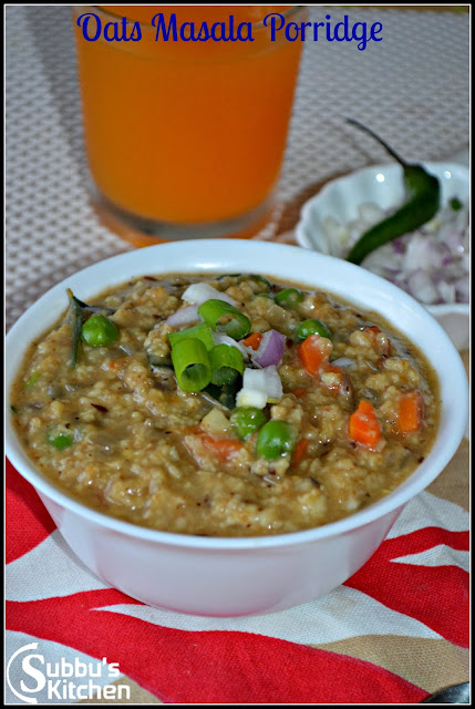 Vegetable Masala Oats Porridge Vegetable Masala Oats Porridge