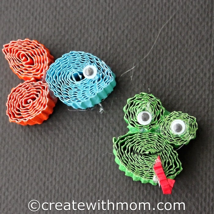 Create With Mom Quilled with Corrugated Cardboard Strips