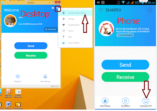 How to use Shareit In Computer & Phone to Transfer Data files,how to use shareit in desktop pc,how to use shareit in windows pc,how to send file from computer to phone in shareit,shareit for computer,how to send & recieve files inbetween computer & phone,laptop shareit,file transfer,video send,photo send,file send,recieve,shareit for computer & phone,windows 7 8 8.1 & 10,how to install shareit,send file via shareit,connec to computer,android phone