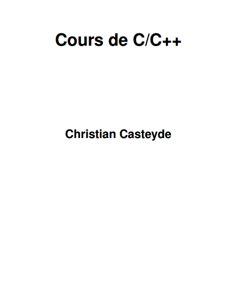  Cours Complet en C et C++  Cc++