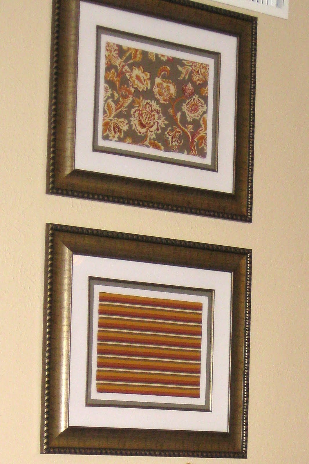 DIY framed fabric Elizabeth Lauren