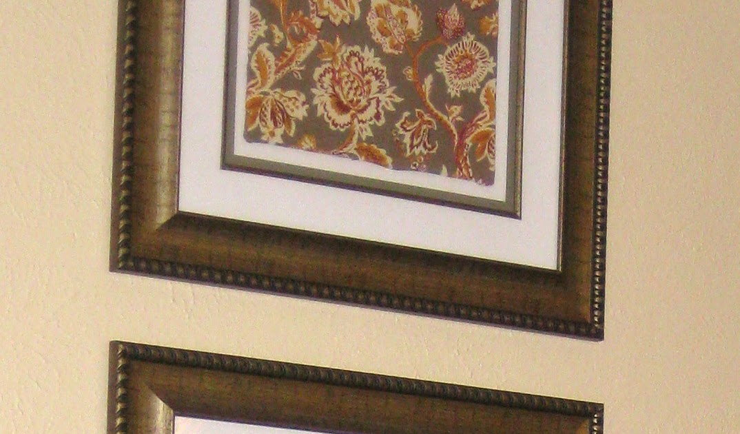 DIY framed fabric Elizabeth Lauren
