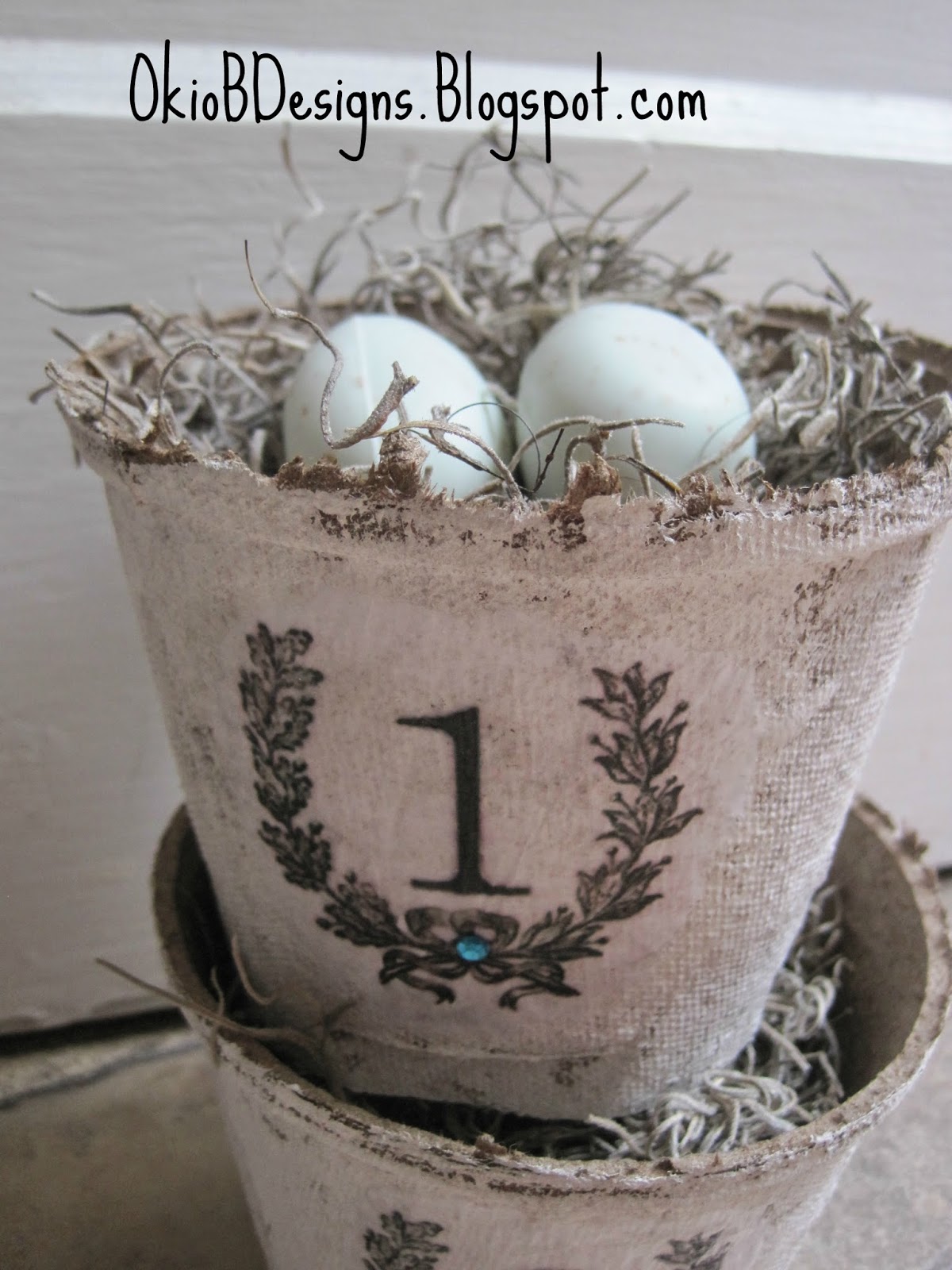 Numbered Peat Pots Okio B Designs