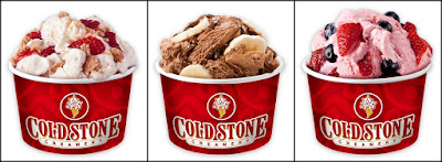Cold Stone Creamery frozen yogurt creations